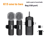 Wireless Collar Clip Microphone Three-in-one Three Connector Mini Microphone 35 Hole - Flex Services