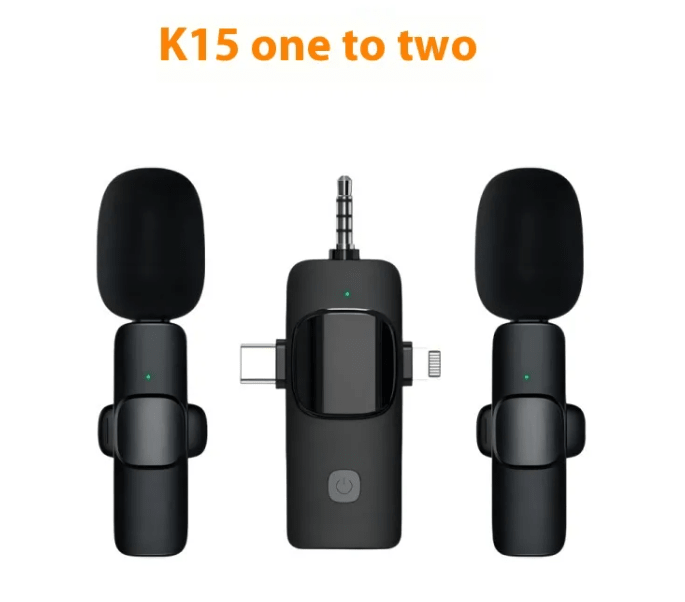 Wireless Collar Clip Microphone Three-in-one Three Connector Mini Microphone 35 Hole - Flex Services