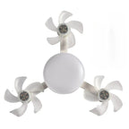 Drone Design Silent Ceiling Fan Light E27 Base Remote Controlled Dimmable 3 Color LED Ceiling Fanlight for Living Room Bedroom - Flex Services
